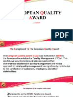 European Quality Award M4.