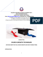 Church Growth Techniques - 054415