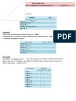 4algorithmes Et Programmation Exercices Non Corriges 1