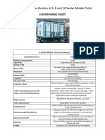 6 - 8-10 Seater Mobile Toilets Technical