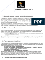 5 Dicas para Fazer Uma Dieta