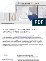 An Indefinite of Biology Lab Equipment and Their Use