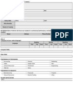 Application Form Document