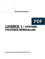 Système Politique Sénégalais