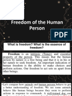 Lesson 5 Freedom of The Human Person