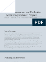 Unit 6 - Assessment and Evaluation - Monitoring