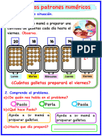 Ficha Descubrimos Patrones Numéricas (-) Maestra Janet