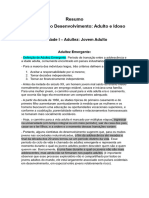 Resumo - Psicologia Do Desenvolvimento Adulto e Idoso