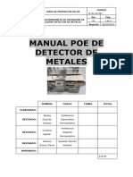 Manual Poe de Detector de Metales