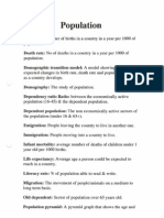 Topic 1. Population and Transition - Geography IB Diploma