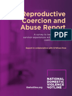 Reproductive Coercion and Abuse Report