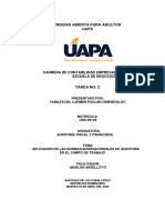 Tarea 2, Auditoria Fiscal y Financiera