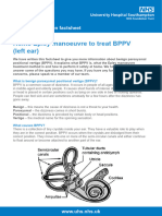 Home Epley Manoeuvre To Treat BPPV Left Ear 2782 PIL