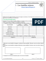 Cours 3 - Les Lentilles Minces