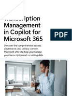 Transcription Management in Copilot For Microsoft 365