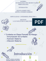 Infecciones Maternas, Inmunizacion