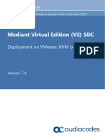 Mediant Virtual Edition SBC Installation Manual Ver 74