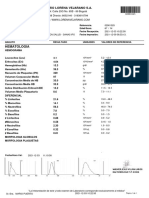 Hematologia: Laboratorio Lorena Vejarano S.A