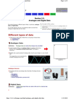 Analog and Digital Data