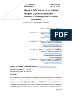 Las Tecnologías de La Información en Los Sistemas Contables para La Gestión Empresarial