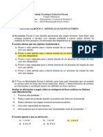 Lista de Exercícios 3 - PCP 2 - Lean Manufacturing RESPONDIDO