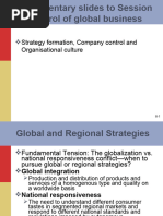 Additional Slides For Session 8 Strategy Formation, Control and Org Culture