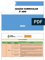 5º Ano - Organização Curricular