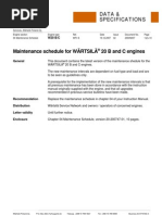 Maintenance Schedule For WARTSILA 20 B-C Engines Wfi 2004N007 02gb