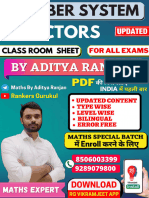 028 Factor ClassRoom Sheet MATHEMATICS NUMBER SYSTEM संख्य