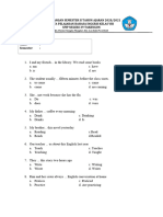 SOAL Ulangan Bahasa Inggris Kls VIII Sem 2