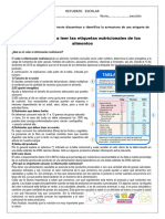 FICHA-refuerzo escolar-COMUN-LEEMOS EL VALOR NUTRICIONAL DE ALGUNOS ALIMENTOS TEXTOS CONTINUOS Y DISCONTINUOS