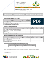 OJT Evaluation Form