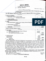 Previous Year Question Paper of Corporate Accounting 2018