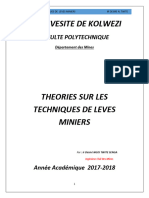 Cours de Techniques de Leve Minier 2018