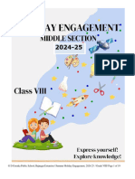 Grade VIII Holiday Engagement 2024-25