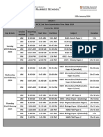 Grade 9 - FINAL - IGCSE 2nd Term Examination Time Table 2024