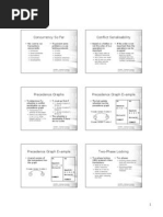 Concurrency So Far Conflict Serialisability: T1 Reads X Before T2 Writes X