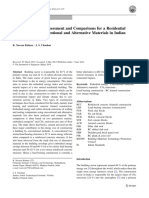 Embodied Energy Assessment and Comparisons For A Residential Building Using Conventional and Alternative Materials in Indian Context