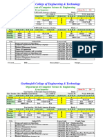 CSE & IT Time Table 2020-21 Even Sem WEF 15-03-21