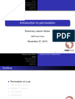 Algebra Permutation Presentation Rozy