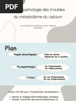 Métabolisme Phospho-Calcique