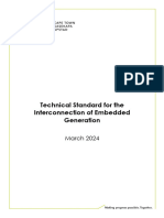 Technical Standard For The Interconnection of Embedded Generation