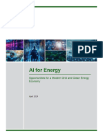 AI For Energy: Opportunities For A Modern Grid and Clean Energy Economy