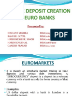 Multiple Deposit Creation by Euro Banks