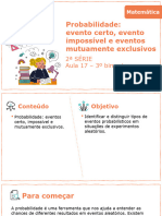 Probabilidade: Evento Certo, Evento Impossível e Eventos Mutuamente Exclusivos