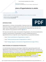 Causes and Evaluation of Hyperkalemia in Adults - UpToDate