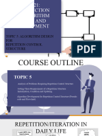 CSC121 - Topic 5 (CONTROL STRUCTURE (REPETITION)