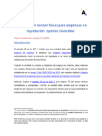 27 Dictamen para Empresas en Liquidación