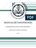 Manual de Tanatología