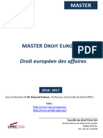 Brochure Parcours Droit Européen Des Affaires 2016 2017